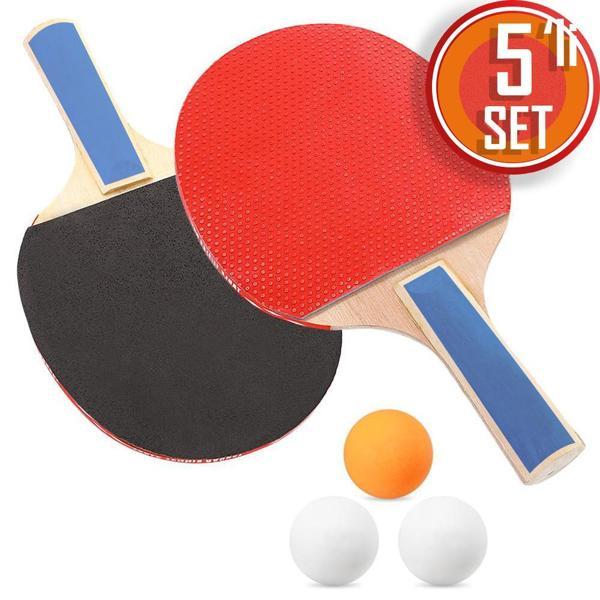 Masa Tenisi Raketi Seti Tenis Topu Set 5 Parça Başlangıç Seti - Image 1