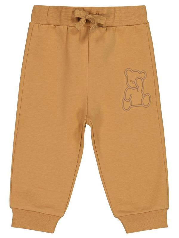 Civil Baby Teddy Baskılı 6-18 Ay Eşofman Altı - Hardal9-12 Ay - Image 1
