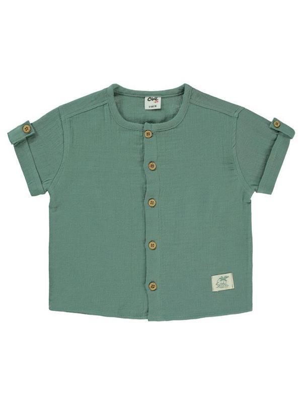 Civil Baby Düz Müslin 6-18 Ay Gömlek - Yeşil18-24 Ay - Image 1