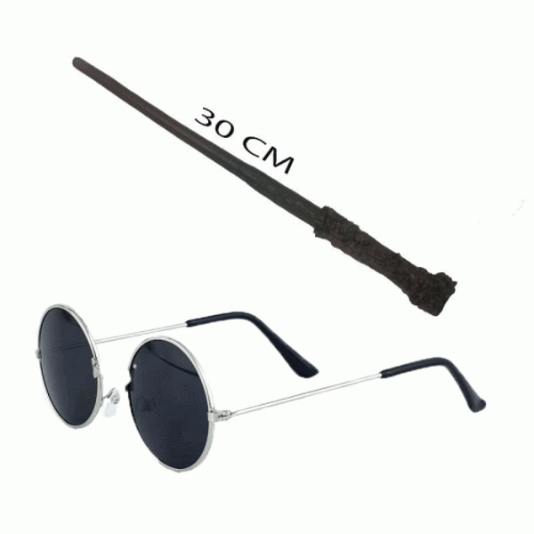 Harry Potter Asası ve Gözlüğü Seti - Image 1