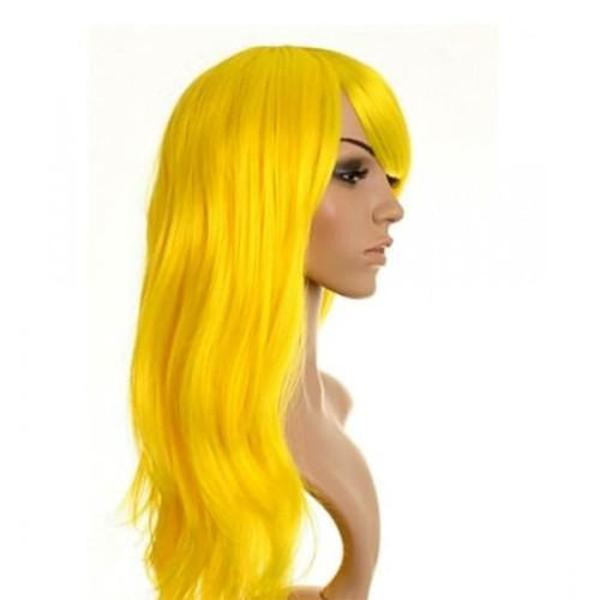 Sarı Renk Uzun Parti Peruğu - Image 1