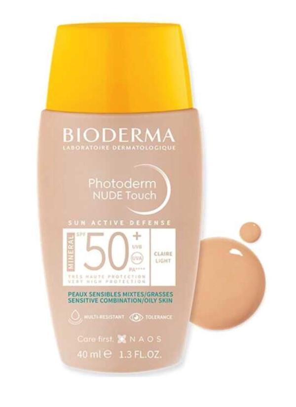 Bioderma Photoderm Nude Touch SPF50+ Light 40 ml - Image 1