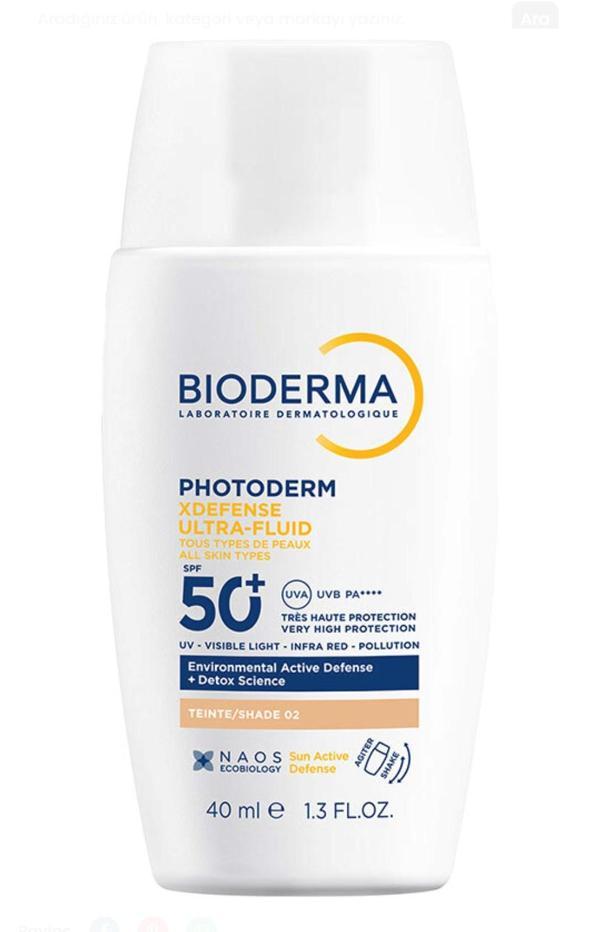 Bioderma Photoderm XDefense Spf50+ Tüm Cilt Tipleri İçin Renkli Güneş Kremi 40 ml - Light - Image 1