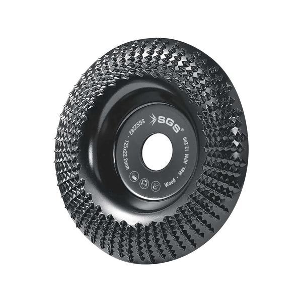 AHŞAP İŞLEME TAŞLAMA DİSKİ KAVİSLİ 125MM x 22,22MM - Image 1