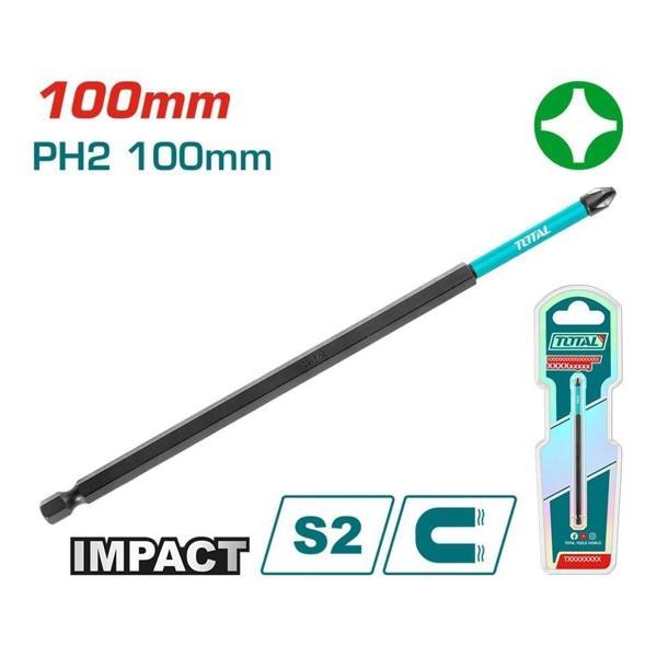 Total Darbeli 100MM PH2 Bits Ucu TACIM71PH2100 - Image 1