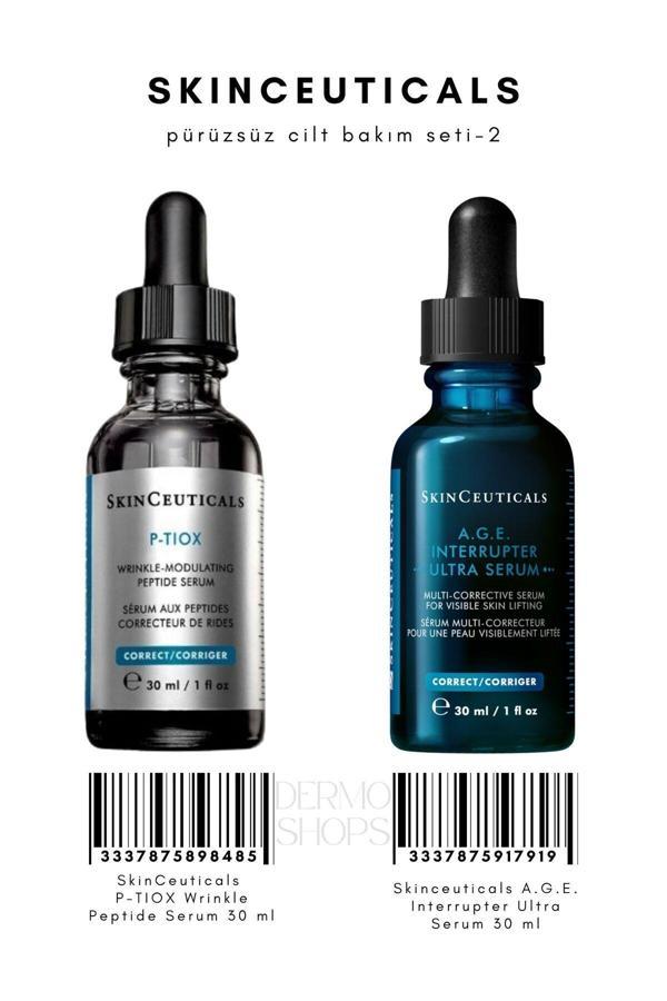 Prüzsüz Cilt Bakım Seti 2 | P-tiox Serum 30 ML & A.G.E. Interrupter Ultra Serum 30 ML DS - Image 1