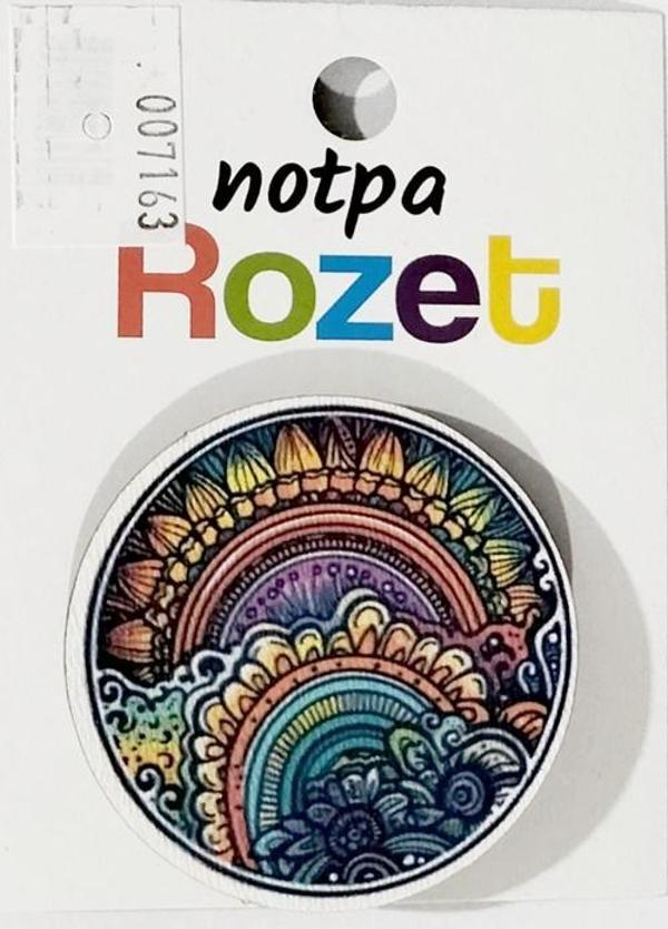 Notpa Rozet Ahşap Mandala Yuvarlak - 3 adet - Image 1