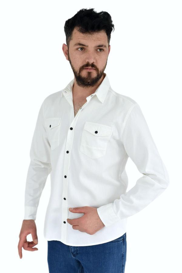 Erkek Spor Gömlek Silim Fit 9821 BGL-ST02720 - Image 1