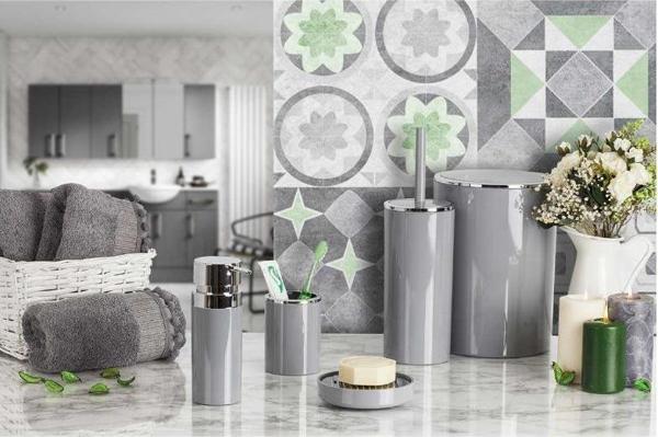 Primanova Lenox Gri 5'li Banyo Seti - Image 1