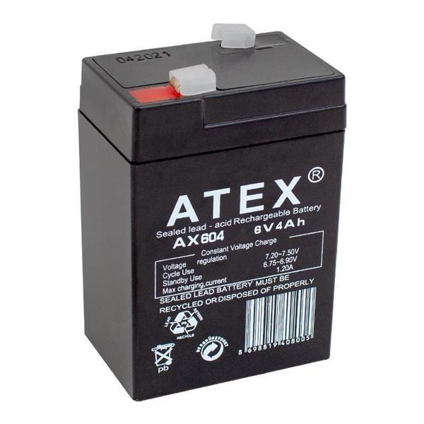 Atex 6 Volt 4 AH Işıldak Aküsü (70*48*101 Mm) - Image 1