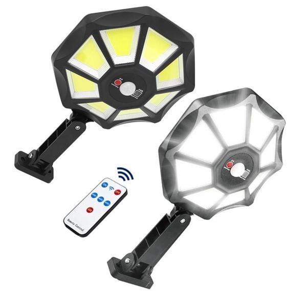 Powermaster ZB-168B Kumandalı Sensörlü Beyaz Solar Aydınlatma - Image 1