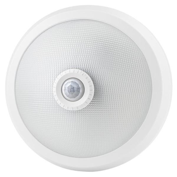 Ledx AL-S205 E27 Çift Duylu Hareket Sensörlü Beyaz Cam Tavan Armatür 300x300x90mm - Image 1