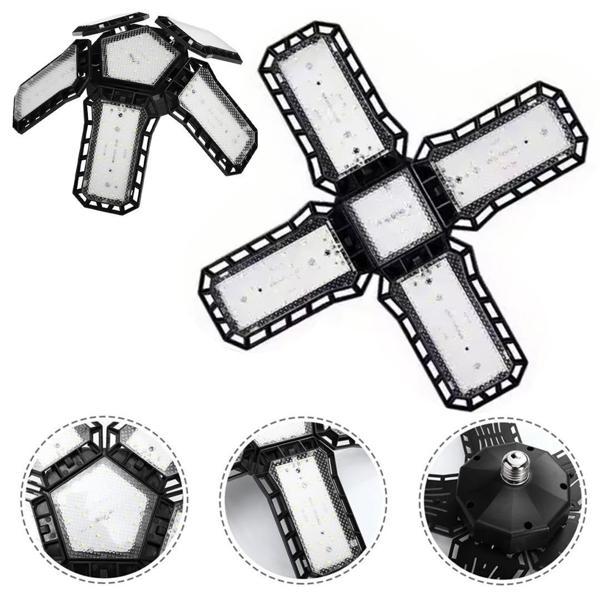 Ledx Ayarlanabilir Açılı 4 Kanatlı 108 Smd Ledli Galaxy Projektör Işığı 50W 5500 Lumen E27 32cm Çap - Image 1