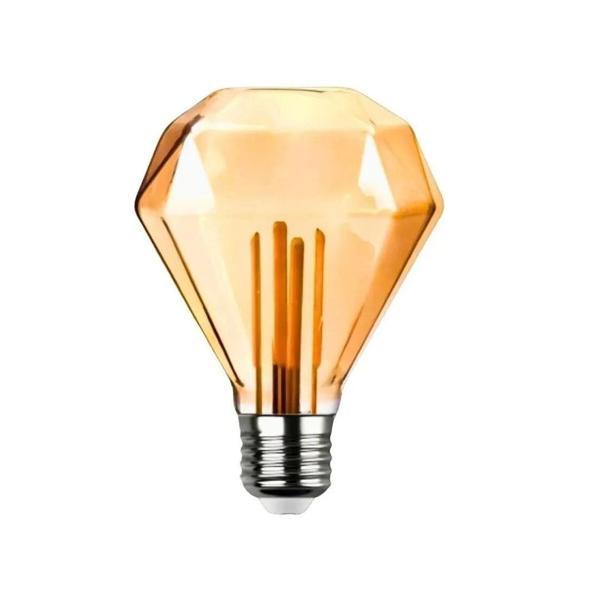 Ledx GD-95 Kırılmaz Gövde Diamond Elmas Kesim 4,5 Watt Amber Rustik Ampul - Image 1