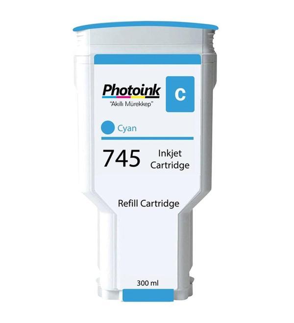 HP 745XL-F9K03A CYAN MUADİL YÜKSEK KAPASİTELİ KARTUŞ 300ML - Image 1