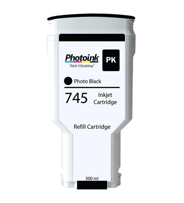 HP 745XL-F9K04A FOTO SİYAH MUADİL YÜKSEK KAPASİTELİ KARTUŞ 300ML - Image 1