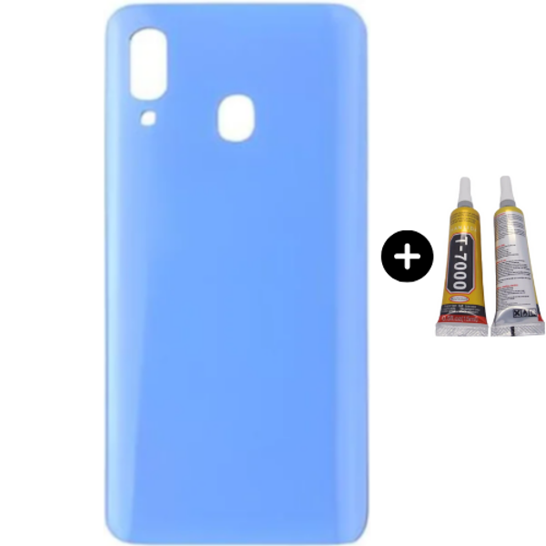 Samsung A40 SM-A405 Uyumlu Arka Pil Kapağı Mavi + B7000 - Image 1