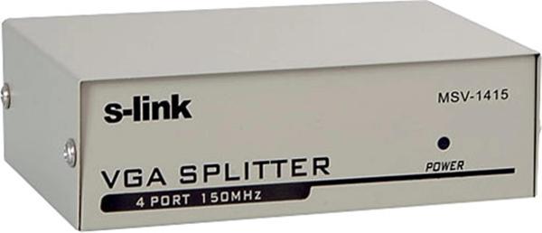 S-link msv-1415 1PC-4 Vga 150mhz Monitör Çoklayıcı - Image 1