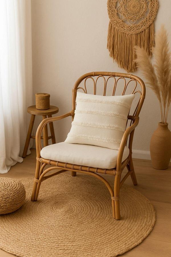 Uğur Home Ev Tekstili Tüylü Ve Desenli Kırlent Kılıfı - 45X45 Cm Şık Ve Konforlu Dekoratif Yastık - Image 1