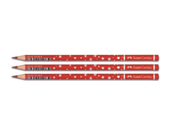 Faber Castell Kırmızı Kalem Yıldız - 3 adet - Image 1