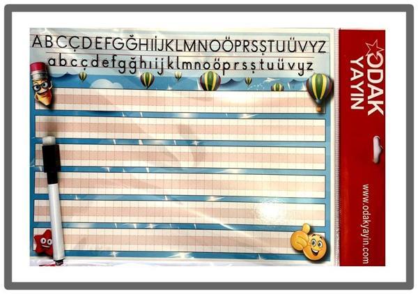 Odak Yayın Yazı Çalışma Kartı Kalemli A4 - 3 adet - Image 1