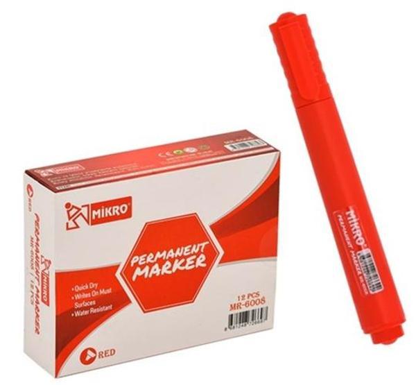 Mikro Permanent Markör Kalem Kırmızı Yuvarlak uç - 2 adet - Image 1