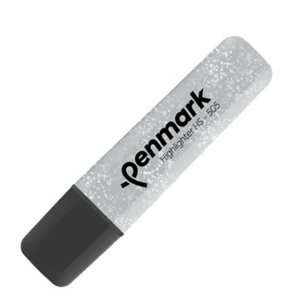 Penmark Metalik Simli Fosforlu Kalem Gümüş - 3 adet - Image 1