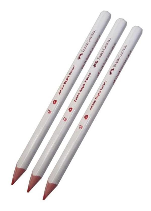 Faber Castell Jumbo Başlık Kalemi Kırmızı Yazar - 3 adet - Image 1