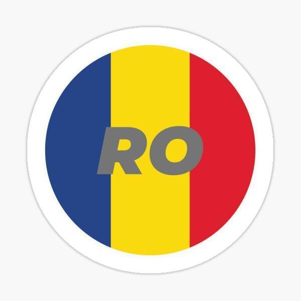 Romanya Ülke Kodu Etiketli 13CM 2 Adet Sticker - Image 1