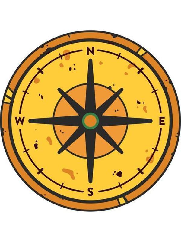 Adventure Camping Camp Pusula Sticker 14 Cm 2 Adet - Image 1