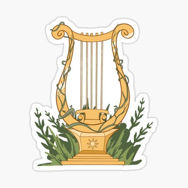 Apollo Lyre Greek Mythology Sticker Etiket Yapıştırma 19CM - Image 1