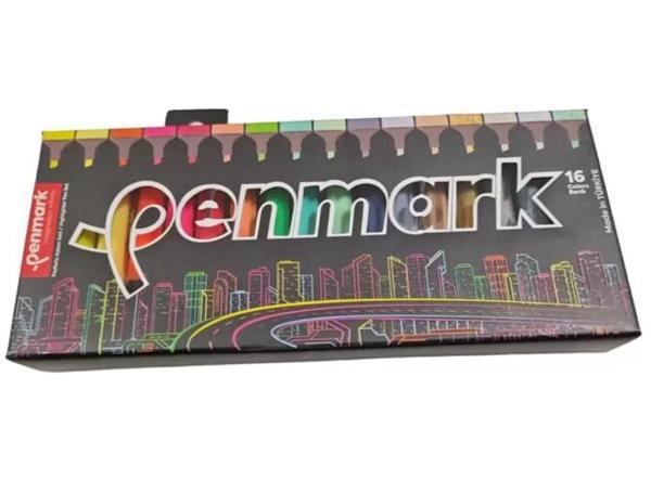 Penmark Fosforlu Kalem Seti 16Lı 4 Neon 4 Pastel 4 Tropik 4 Simli - Image 1