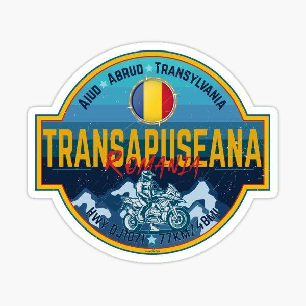 Transapuseana Dağ Yolu Romanya Etiket yapıştırma 19CM - Image 1