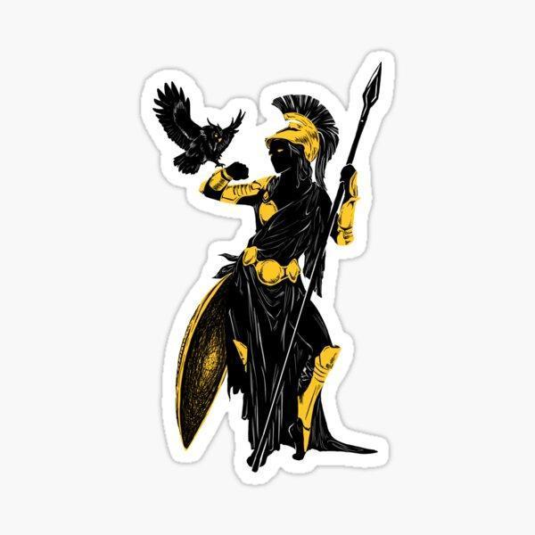 Athena Silhouette Sticker 19CM Etiket Yapıştırma - Image 1
