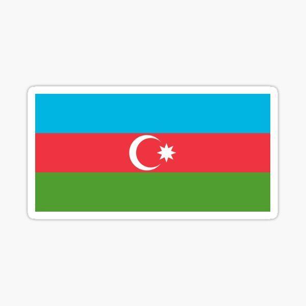 Azerbaycan Bayrağı Çıkartması Araba Oto Sticker Etiket - Image 1