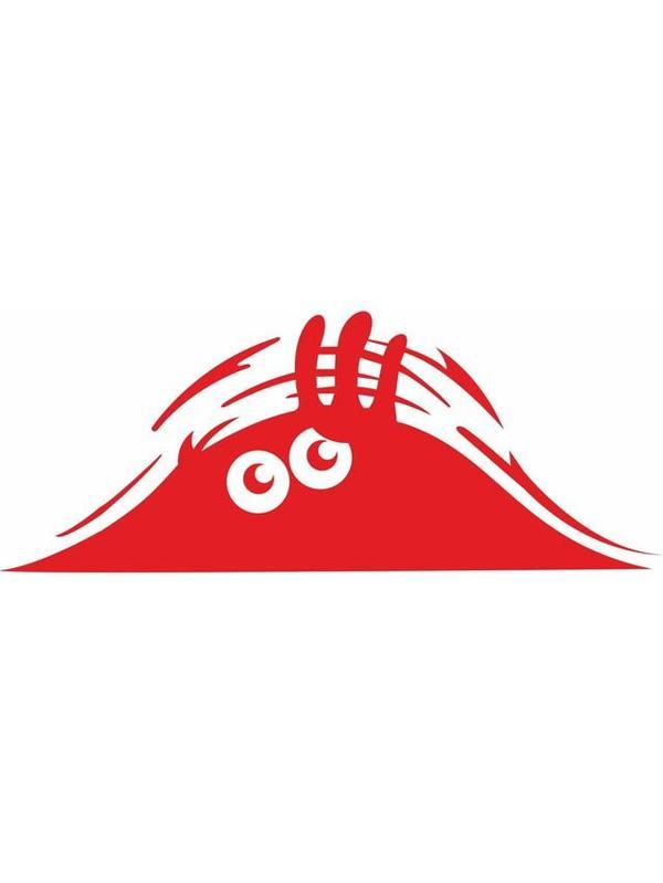 Bagajdan Bakan Gölge Göz Gözler Sticker Kırmızı Renk 22CM - Image 1
