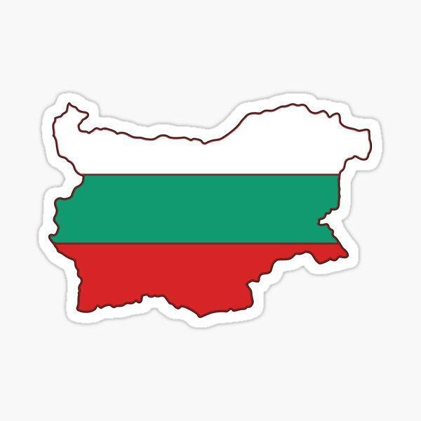 Bulgaristan ülke şekli bayrağı çıkartması Araba Oto Sticker etiket 18CM - Image 1