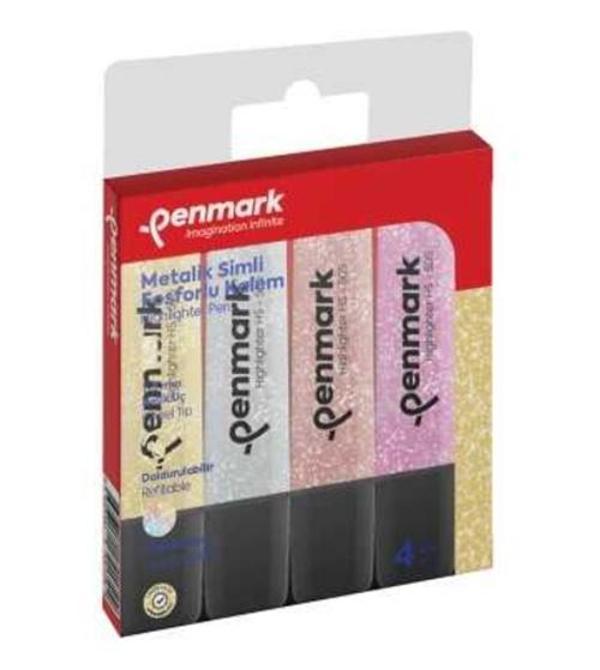 Penmark Simli Fosforlu Kalem Seti 4Lü - 3 adet - Image 1