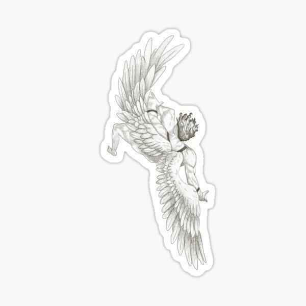 Icarus Sticker Yapıştırma Etiket 19CM - Image 1