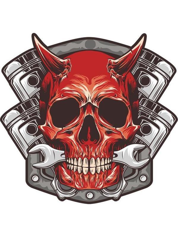 Kuru Kafa Kurukafa Araba Motorsiklet Sticker 19CM - Image 1