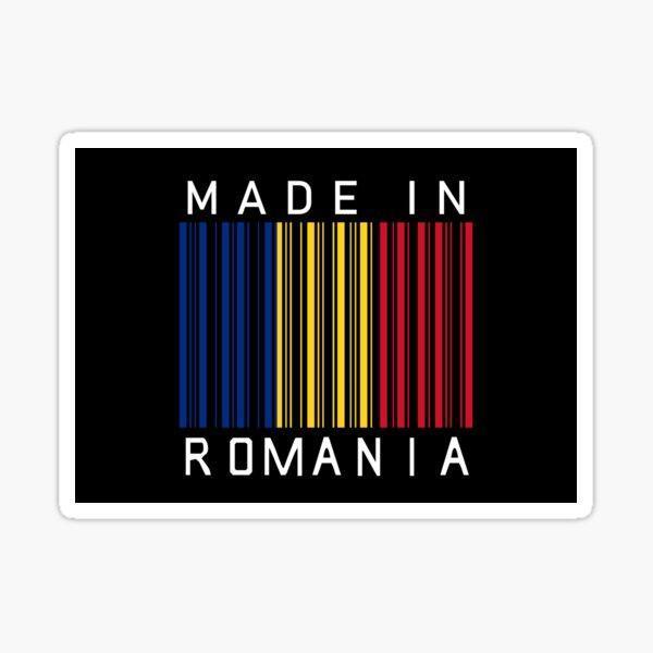 Made In Romania Romanya Barcode Sticker 19CM - Image 1