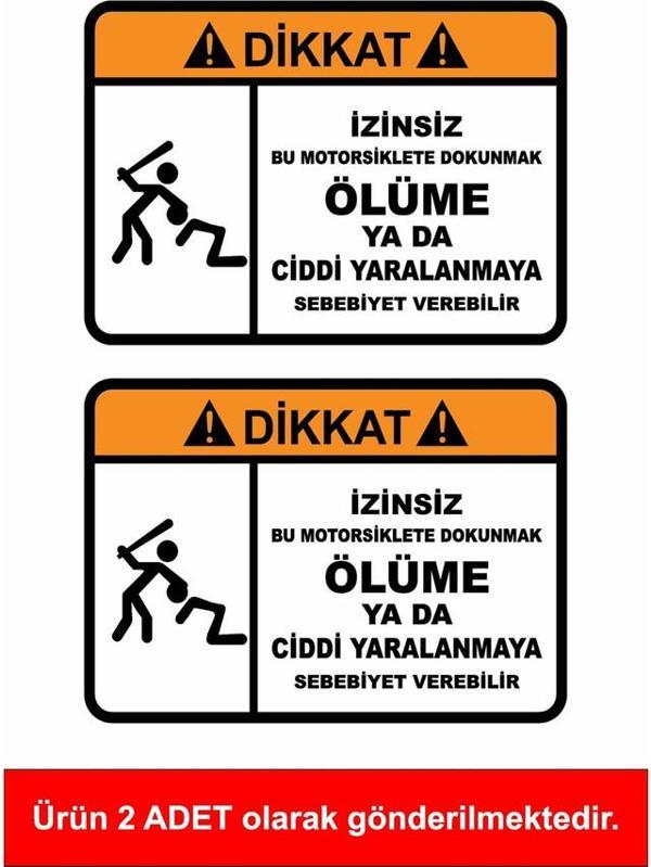 Motoruma Motorsikletime Dokunma 15CM 2 Adet - Image 1