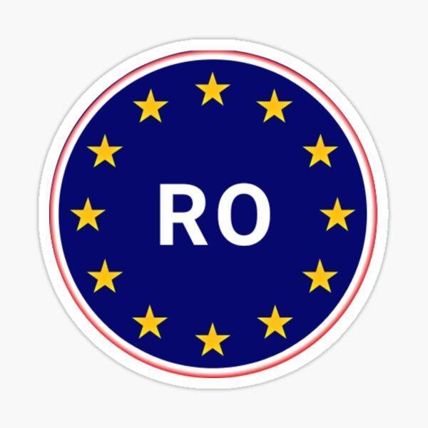 Romanya Avrupa Birliği ülke kodu Araba Sticker 14CM 2 Adet - Image 1