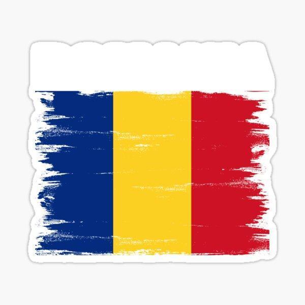 Romanya Bayrağı Ulusal Çıkartması Sticker Etiket 19CM - Image 1
