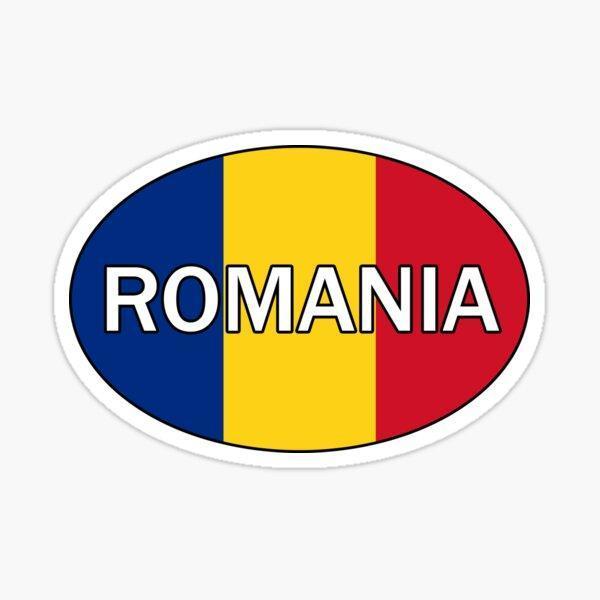 Romanya Oval şekilde Araba Sticker yapıştırması 13CM - Image 1