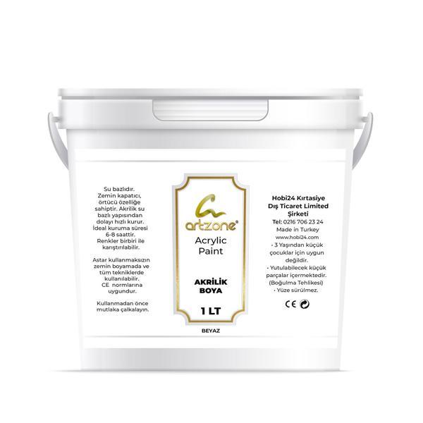Artzone Akrilik Boya 1000ml - Beyaz (ys) - Image 1