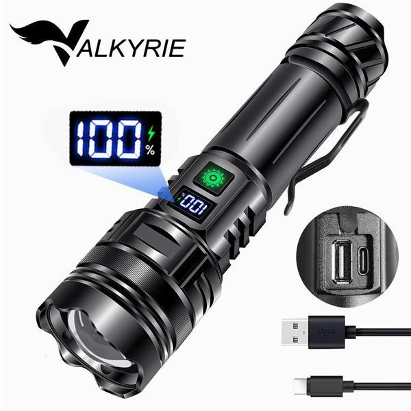 Valkyrie Profesyonel Şarjlı LED El Feneri – Güçlü Avcı Feneri, Uzun Pil Ömrü, Dayanıklı TasarımAvcı Feneri - Image 1