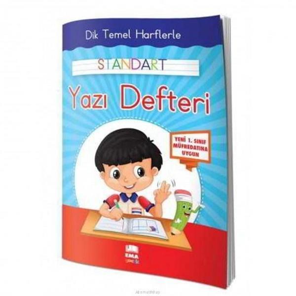 Ema Çocuk Dik Temel Harfler Yazı Defteri Klavuz Çizgisiz - 3 adet - Ema Çocuk - Image 1
