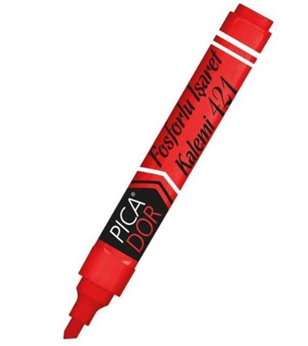 Picador Fosforlu Kalem Doldurulabilir Kırmızı - 3 adet - Image 1