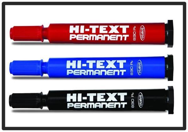 Hı-Text Permanent Kalem Kesik Uçlu Mavi - Image 1